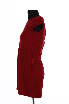 Robe Sessun Rouge en Laine
