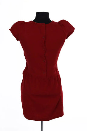 Robe Sessun Rouge en Laine