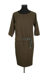 Robe Sessun See saw Kaki en Polyester, taille S - Seconde Main