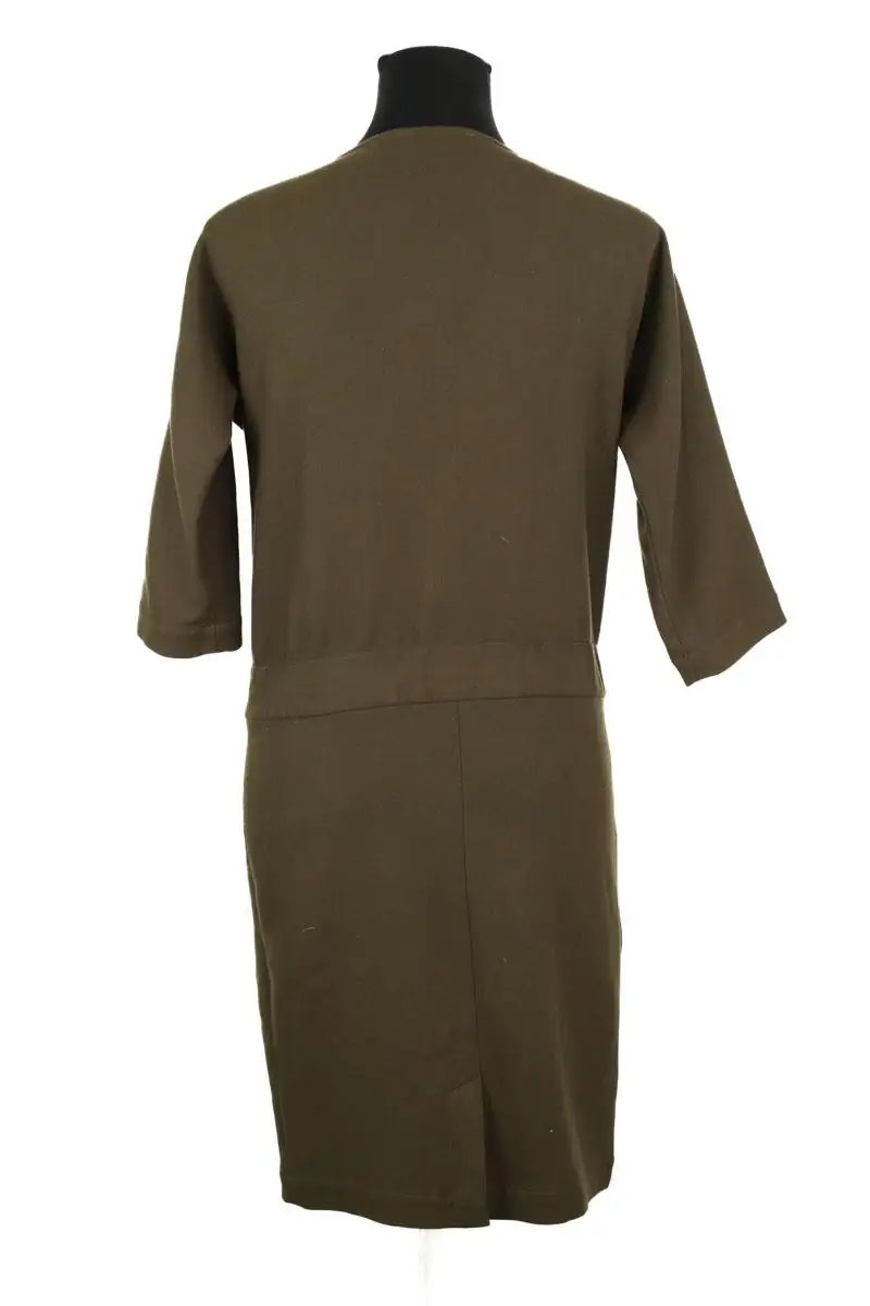 Robe Sessun See saw Kaki en Polyester