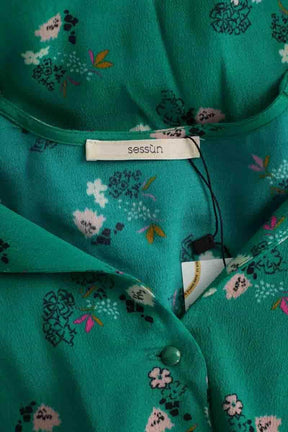 Robe Sessun Vert en Viscose