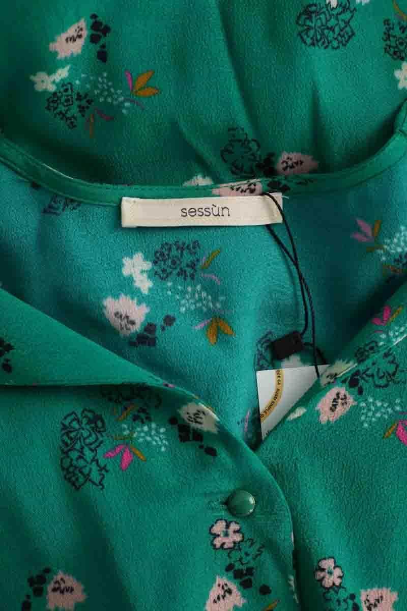 Robe Sessun Vert en Viscose