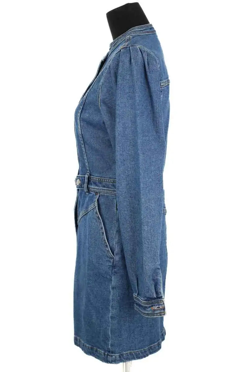 Robe Sézane Alberta Bleu en Coton