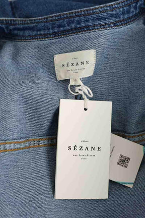 Robe Sézane Alberta Bleu en Coton