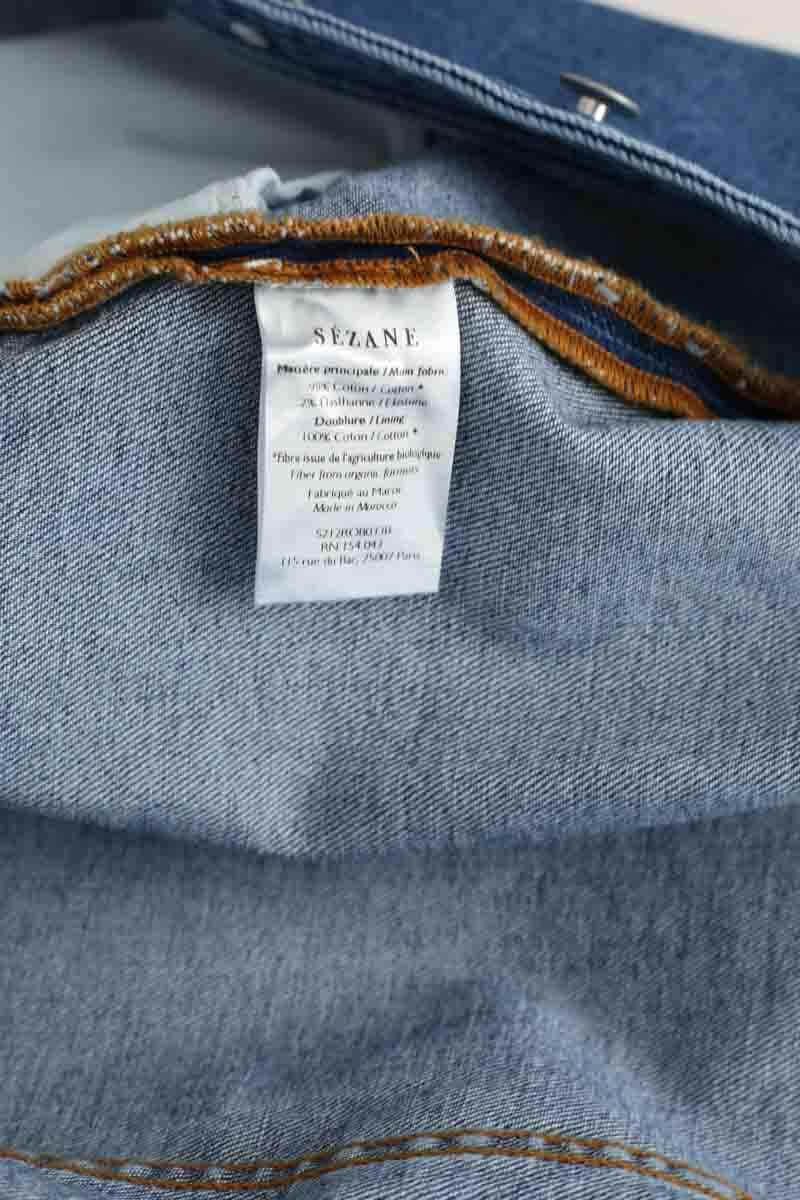 Robe Sézane Alberta Bleu en Coton