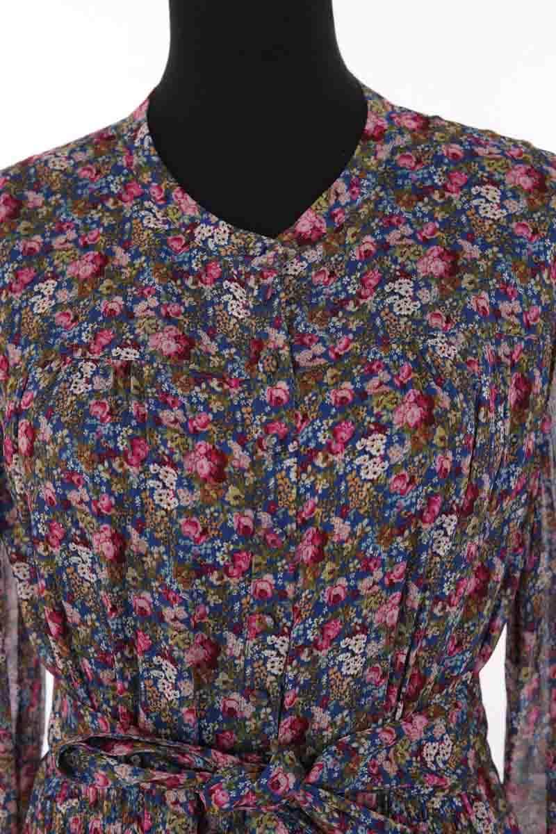 Robe Sézane Alix campagne anglaise Multicolore en Viscose