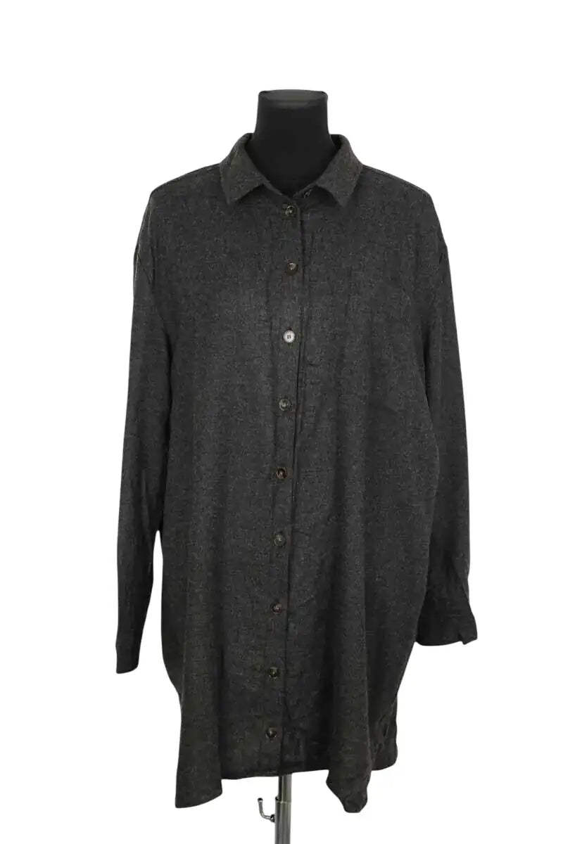 Robe Sézane Anthracite en Viscose, taille XL - Seconde Main