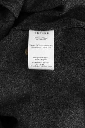 Robe Sézane Anthracite en Viscose