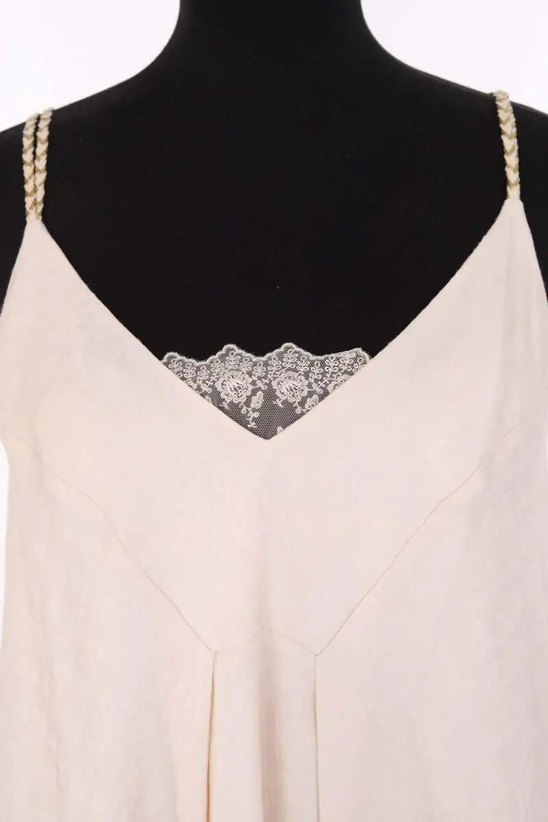 Robe Sézane Bagatelle Ecru en Viscose