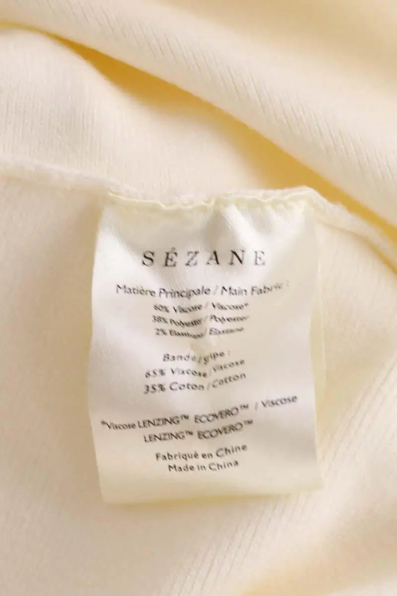 Robe Sézane Beige en Coton