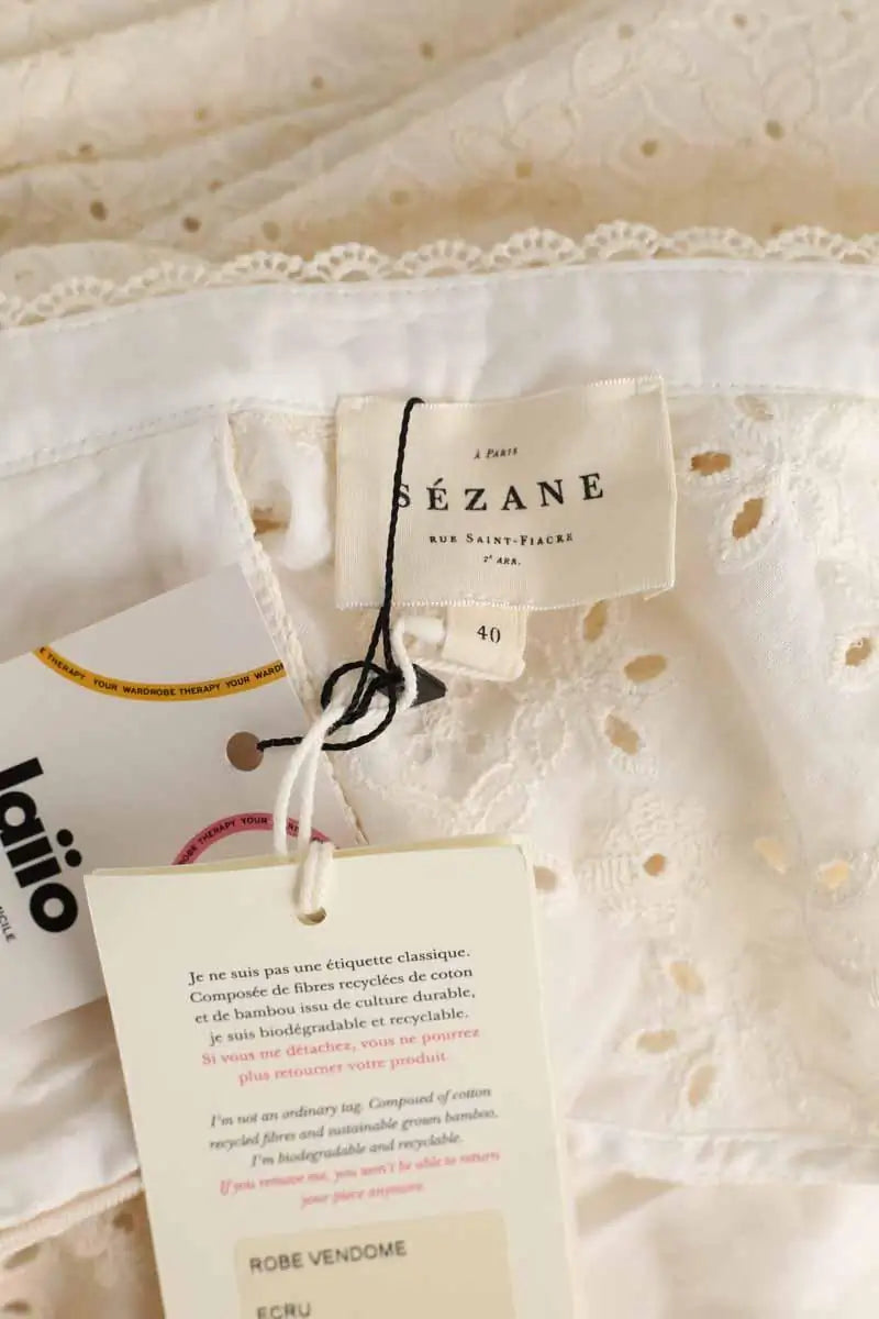 Robe Sézane Beige en Coton