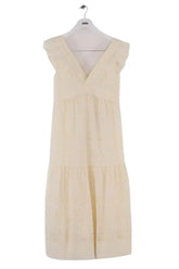 Robe Sézane Beige en Coton, taille XS - Seconde Main