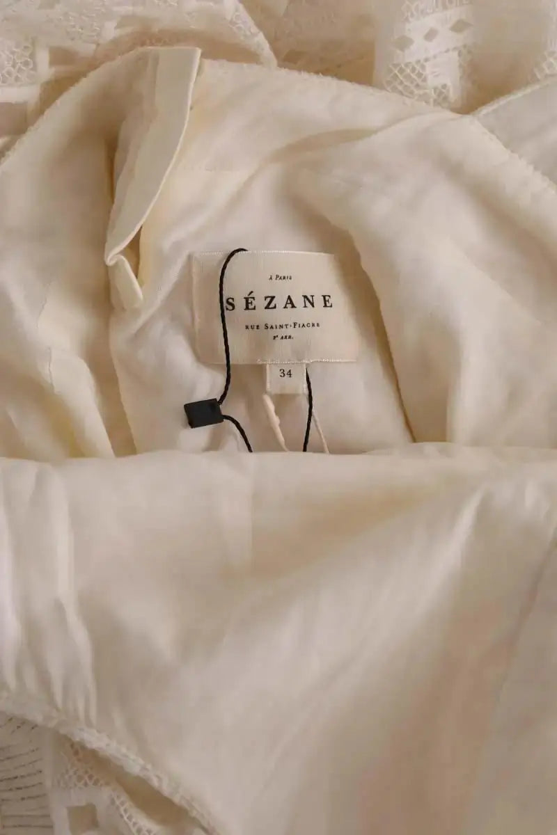 Robe Sézane Beige en Coton