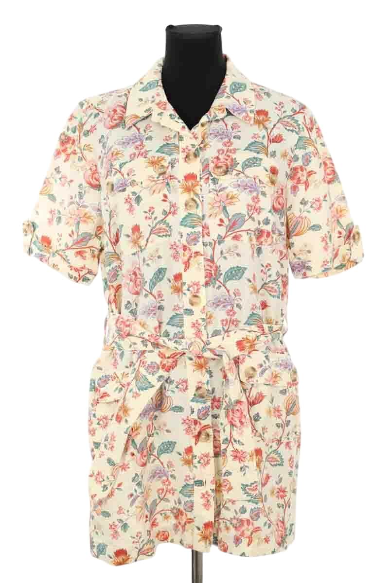 Robe Sézane Beige en Lin, taille L - Seconde Main