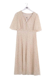 Robe Sézane Beige en Synthétique, taille M - Seconde Main
