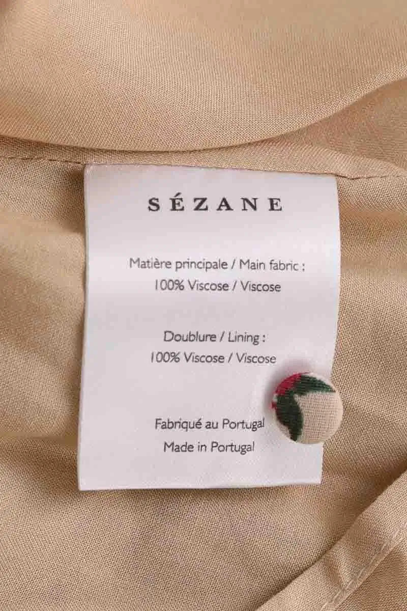 Robe Sézane Beige en Viscose