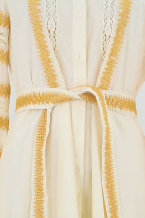 Robe Sézane Blanc en Coton