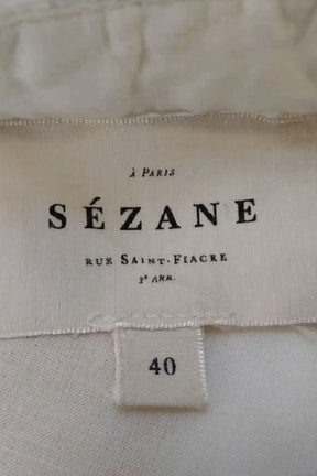 Robe Sézane Blanc en Coton