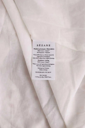 Robe Sézane Blanc en Coton
