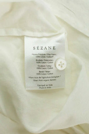 Robe Sézane Blanc en Coton