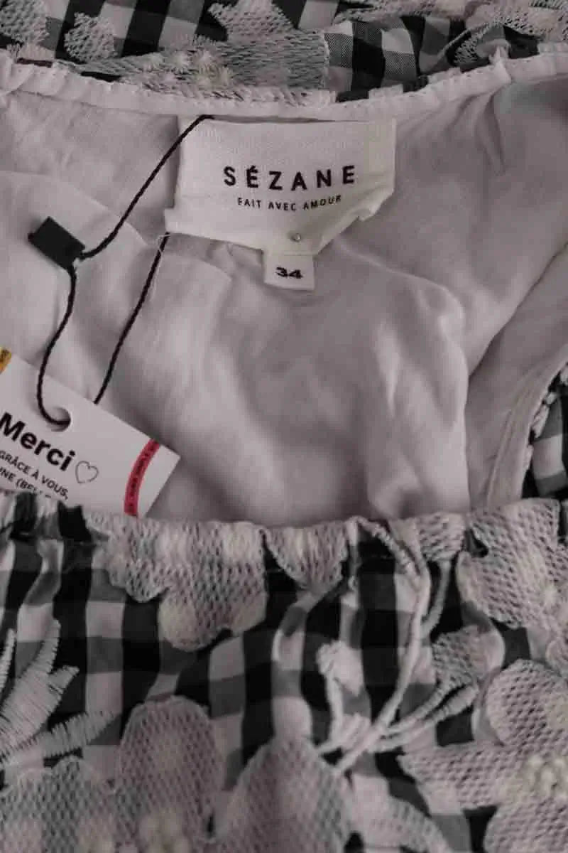Robe Sézane Blanc en Coton