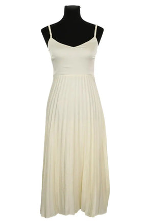 Robe Sézane Blanc en Polyester, taille XS - Seconde Main