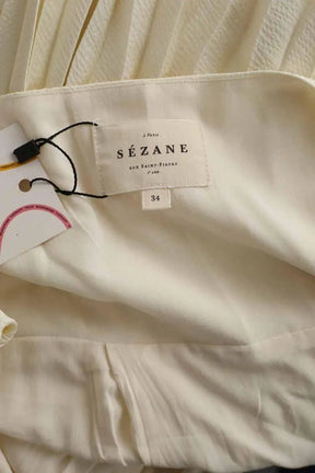 Robe Sézane Blanc en Polyester