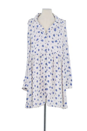 Robe Sézane Blanc en Viscose, taille XL - Seconde Main