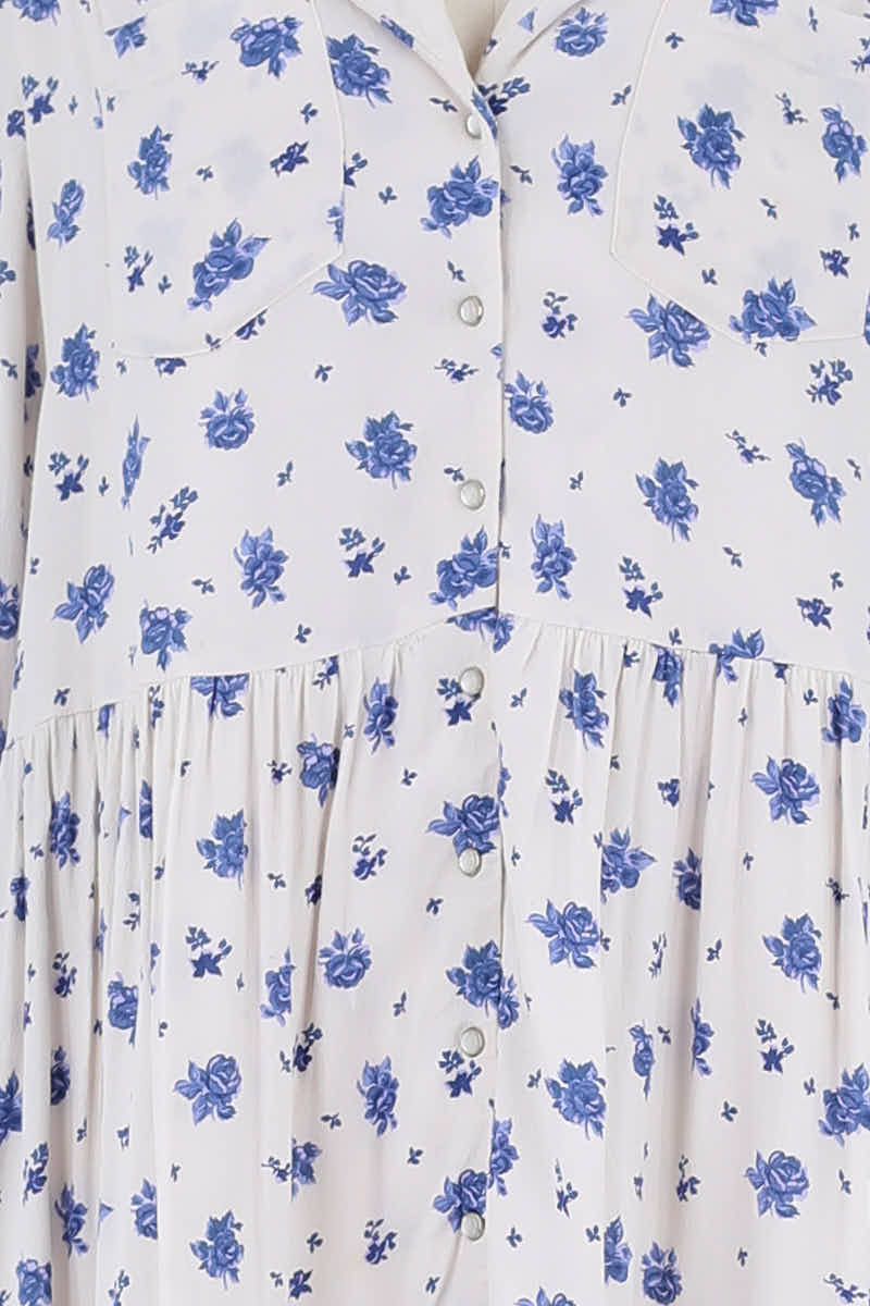 Robe Sézane Blanc en Viscose