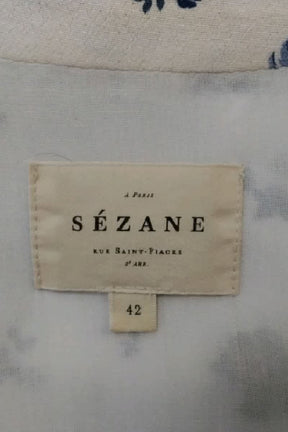Robe Sézane Blanc en Viscose