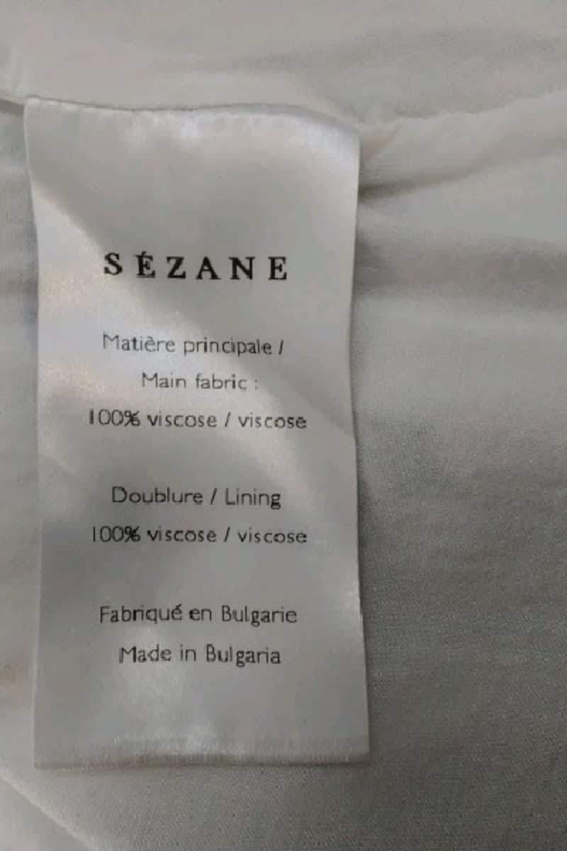 Robe Sézane Blanc en Viscose