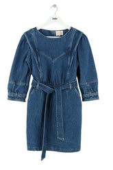 Robe Sézane Bleu en Coton, taille M - Seconde Main