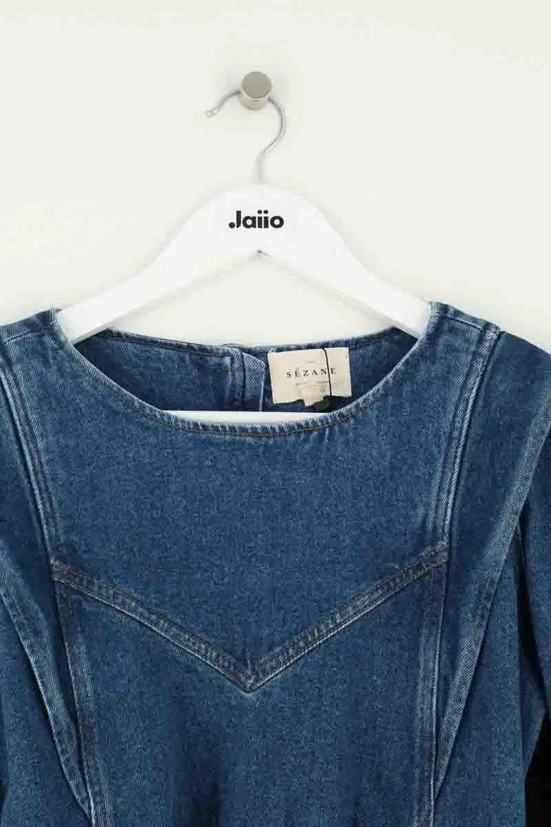 Robe Sézane Bleu en Coton