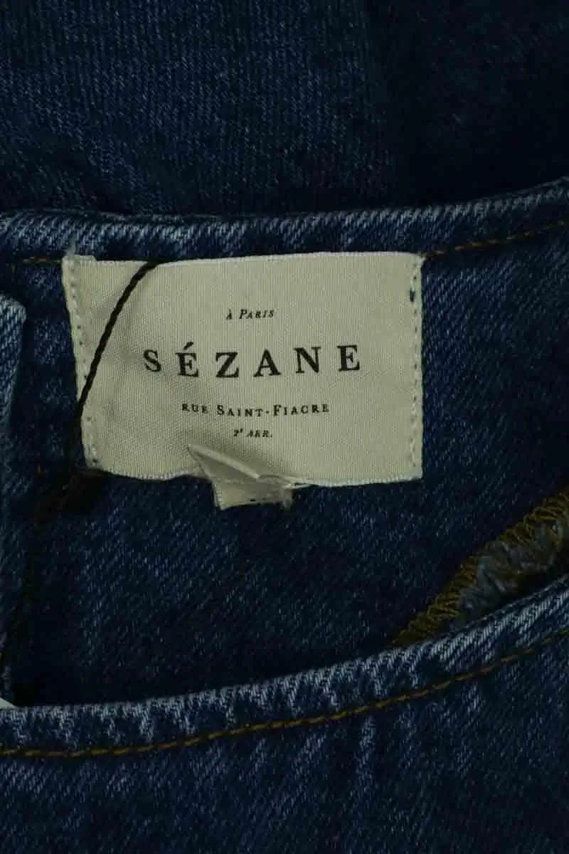Robe Sézane Bleu en Coton