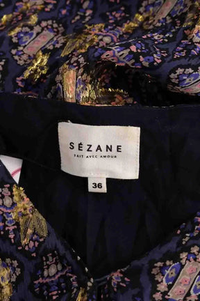 Robe Sézane Bleu en Soie