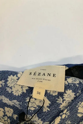 Robe Sézane Bleu en Viscose