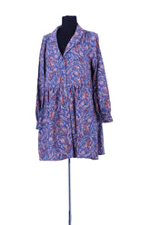 Robe Sézane Bleu en Viscose, taille XL - Seconde Main
