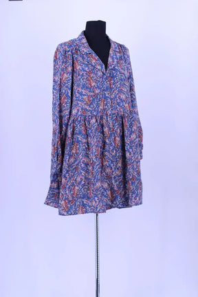 Robe Sézane Bleu en Viscose