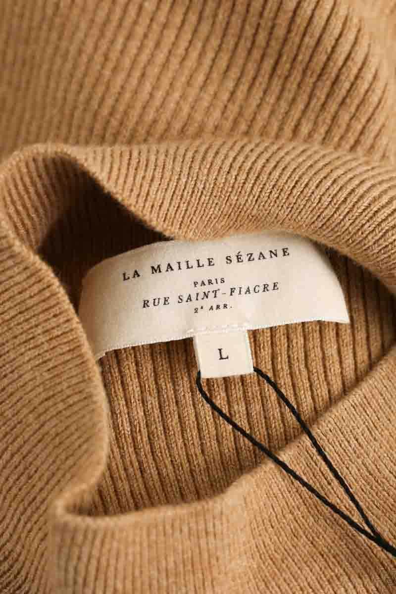 Robe Sézane Camel en Laine