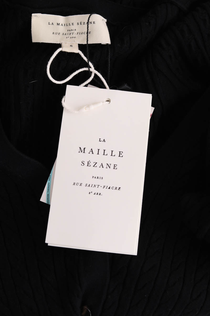 Robe Sézane Charlie Noir en Viscose