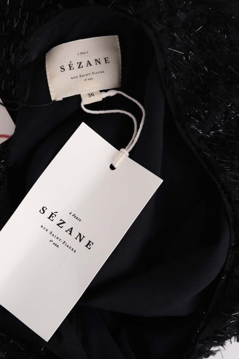 Robe Sézane Coryç Noir en Synthétique