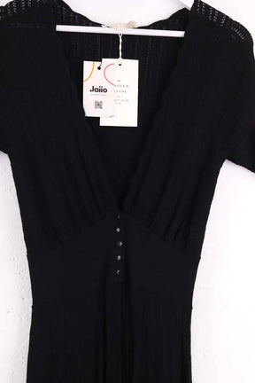Robe Sézane Dahlia Noir en Viscose