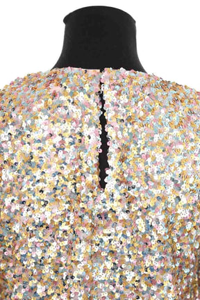 Robe Sézane Doré en Paillettes
