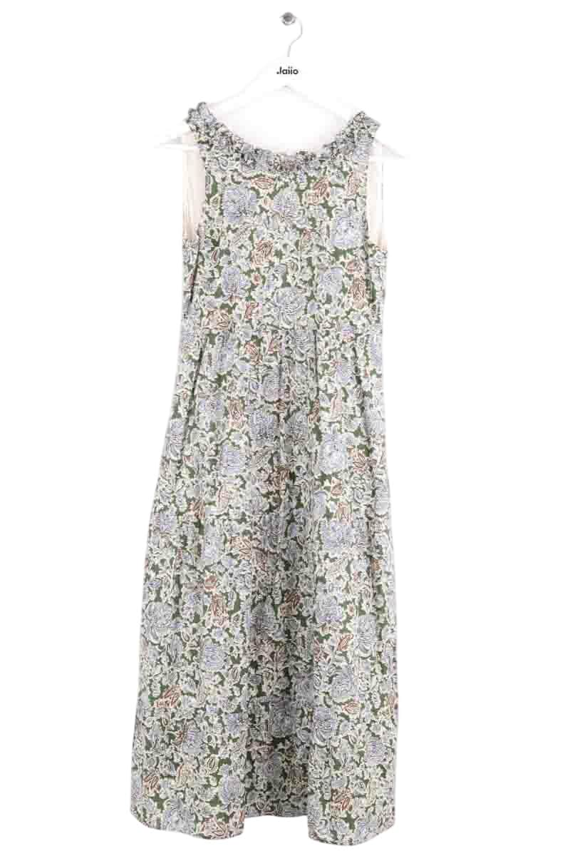Robe Sézane Josia imprime jaidhpur Kaki en Coton, taille XS - Seconde Main