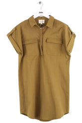 Robe Sézane Kaki en Coton, taille XS - Seconde Main