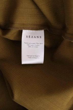 Robe Sézane Kaki en Coton