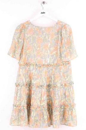 Robe Sézane Laureline jungle print Doré en Soie
