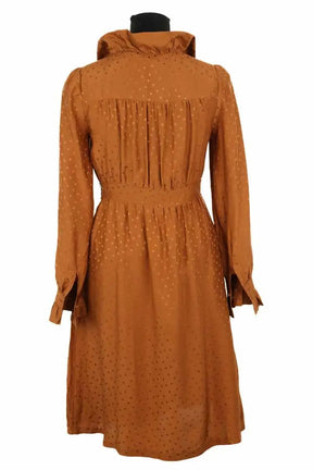 Robe Sézane Luba Camel en Soie