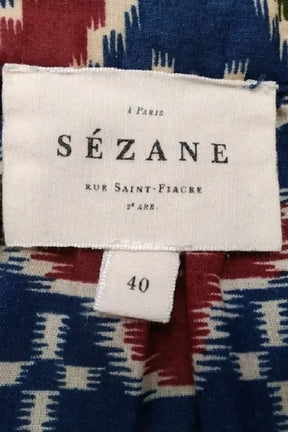 Robe Sézane Marine en Coton
