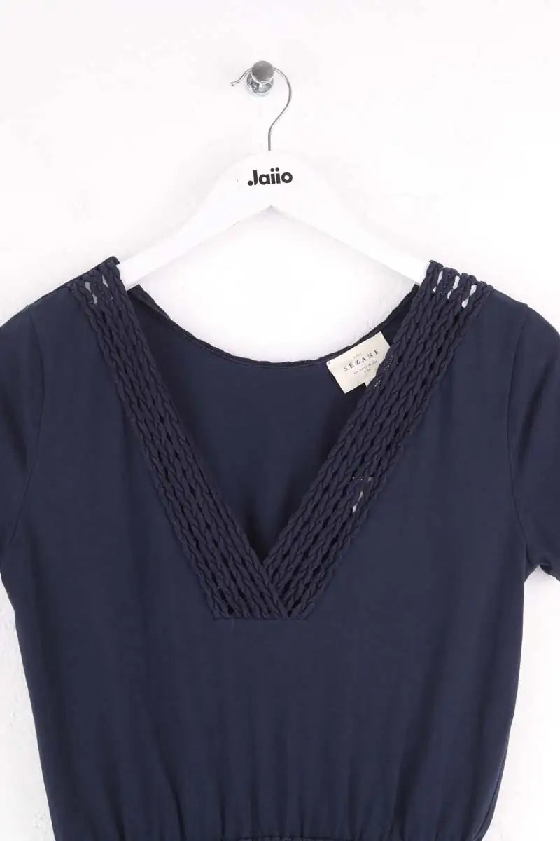 Robe Sézane Marine en Coton